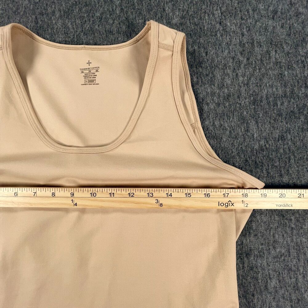 Tommie Copper Women's Compression Tank Top Nude Beige Core Support 2XL - Picture 5 of 12